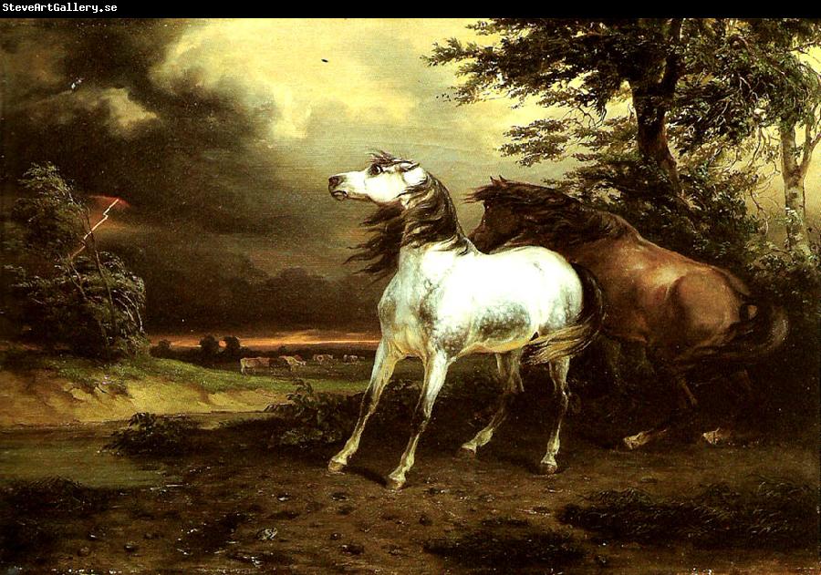 carle vernet chevaux effrayes par l'orage